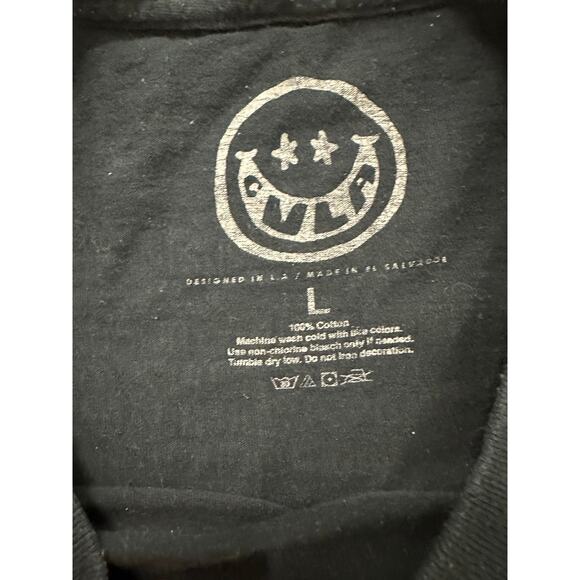 Civil Regime Graphic T-Shirt Dove Ashes to Ashes Short Sleeve Black - Picture 5 of 7